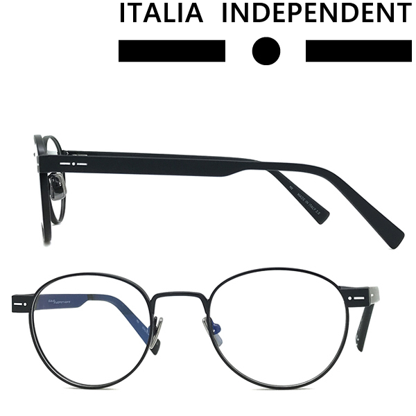 ITALIA INDEPENDENT イタリア インディペンデント ブランド メガネフレーム マットブラック 眼鏡 II-5822-009-000