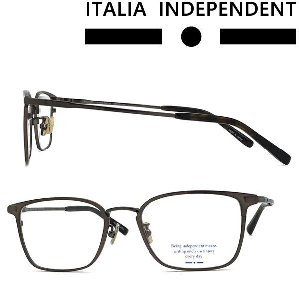 ITALIA INDEPENDENT イタリア インディペンデント ブランド メガネフレーム ブラウン 眼鏡 II-JP5504-044-000