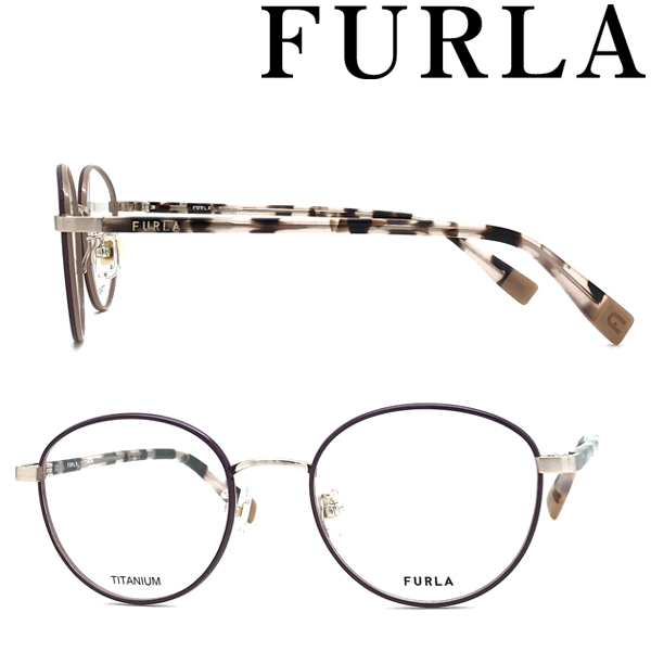 FURLA フルラ メガネフレーム ブランド モーブ 眼鏡 VFU-575J-0F78_画像1