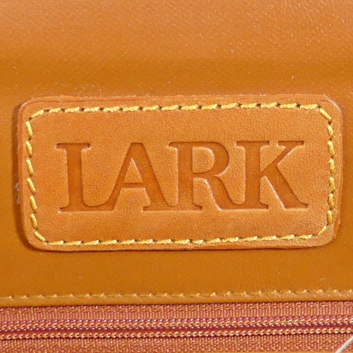 即決☆LARK☆オールレザーダレスバッグ ラーク メンズ 茶 キャメル 本