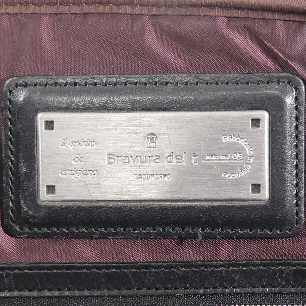 即決☆BRAVURA DELT☆レザーコンビビジネスバッグ ブラビューラデル