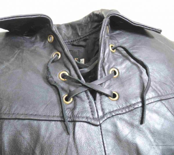 * leather shirt pull over short sleeves original leather cow leather Sre zha cai do race unisex hard wild leather (0)