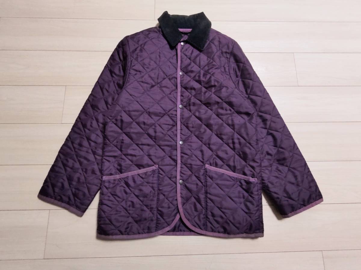 ★スコットランド製　マッキントッシュMACKINTOSH　キルティングジャケット　★紫色