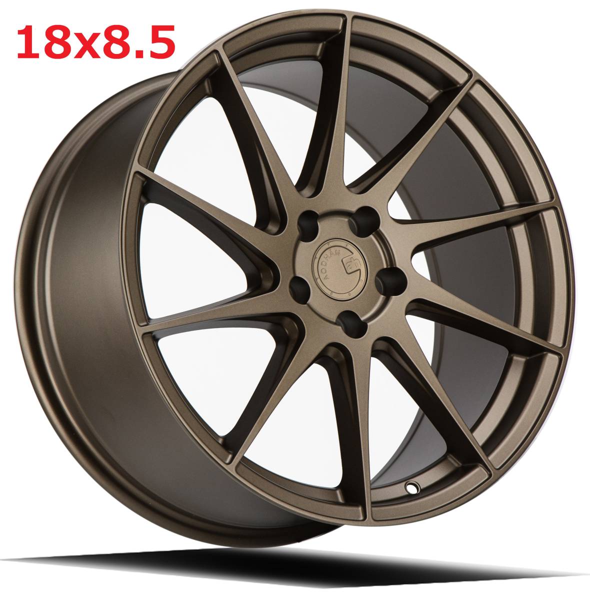 新品！Aodhan AH09 18x8.5+35 18インチ 5穴 PCD108 Matte Black 左右対称 ミラーリング フローフォーミング製法_画像7