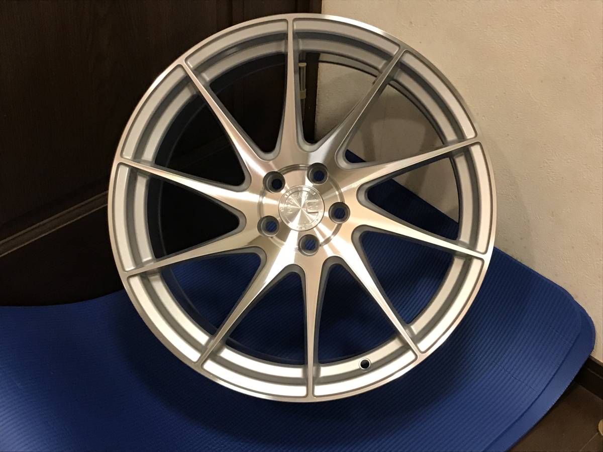 新品！Aodhan AH09 18x8.5+35 18インチ 5穴 PCD114.3 Silver Machined 左右対称 ミラーリング フローフォーム製法 ビッグキャリパー対応_画像2