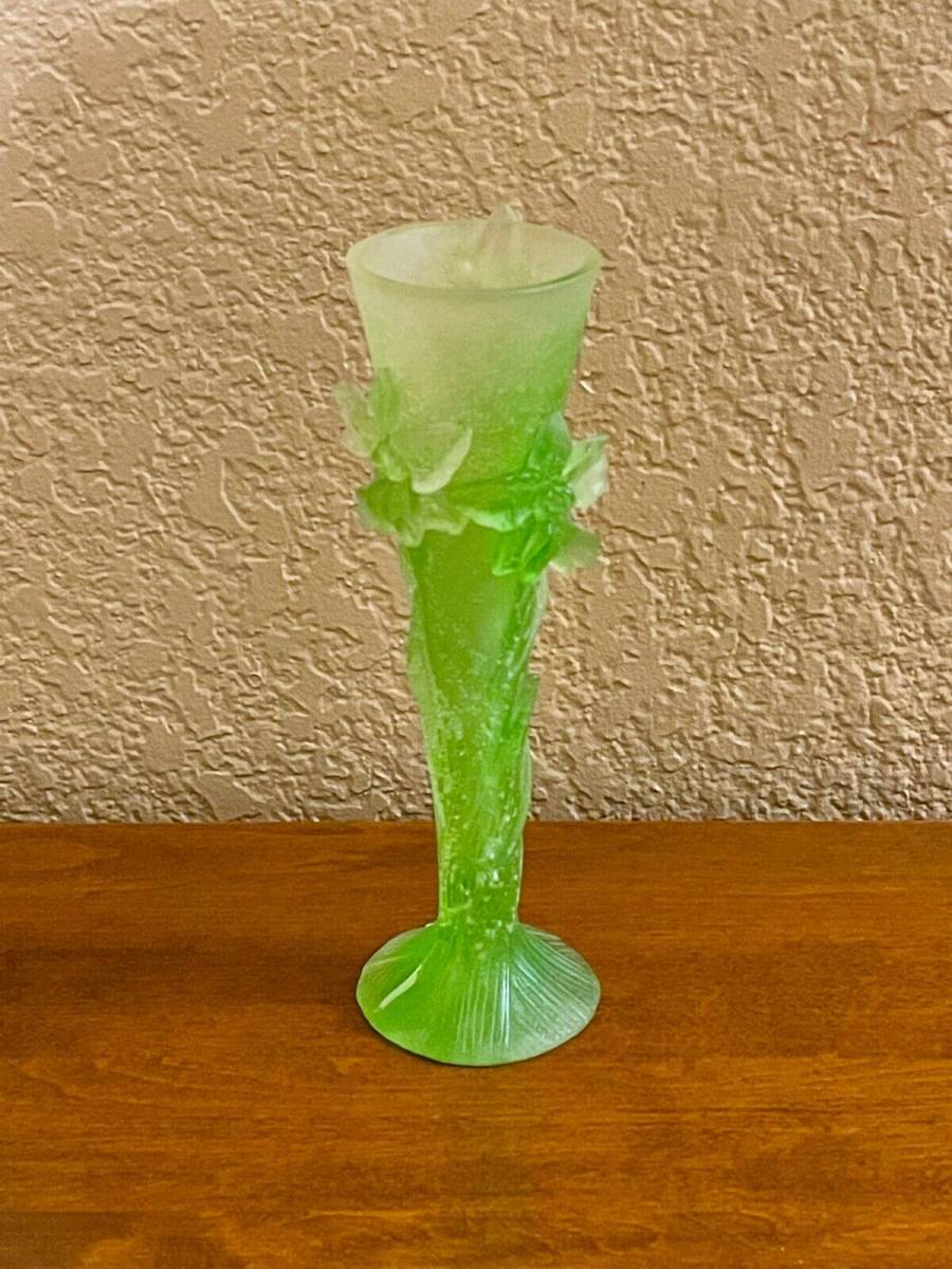 特別オファー Daum ドーム フラワーベース 花瓶 クリスタルガラス