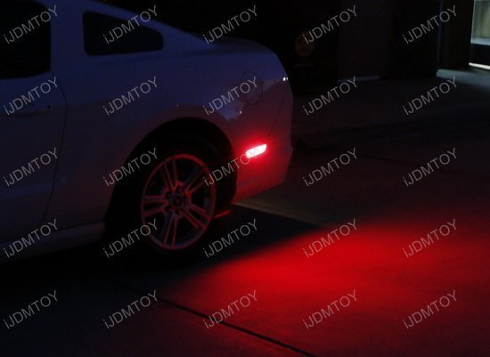 05-09Y Ford Mustang LED задний боковой маркер (габарит) [ затонированный ] 54SMD использование красный лампочка-индикатор оригинальный сменный осмотр ) van перлит отражатель 