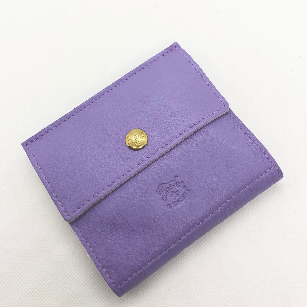 新品未使用】イルビゾンテ 三つ折りコンパクト財布 ☆ラベンダー