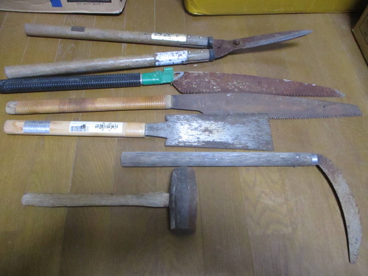 ヤフオク! - 12 昭和 レトロ 工具 大工道具 セット まとめ売り の...