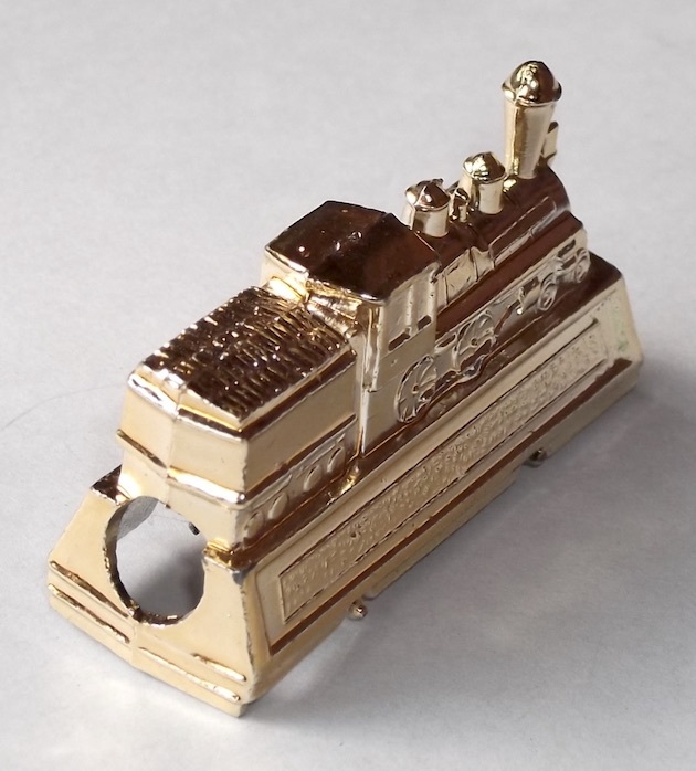  Vintage 60s U.S. miniature SL steam locomotiv ornament pencil sharpener Stone * mountain a tiger ntasi-nik railroad made in Japan die-cast 