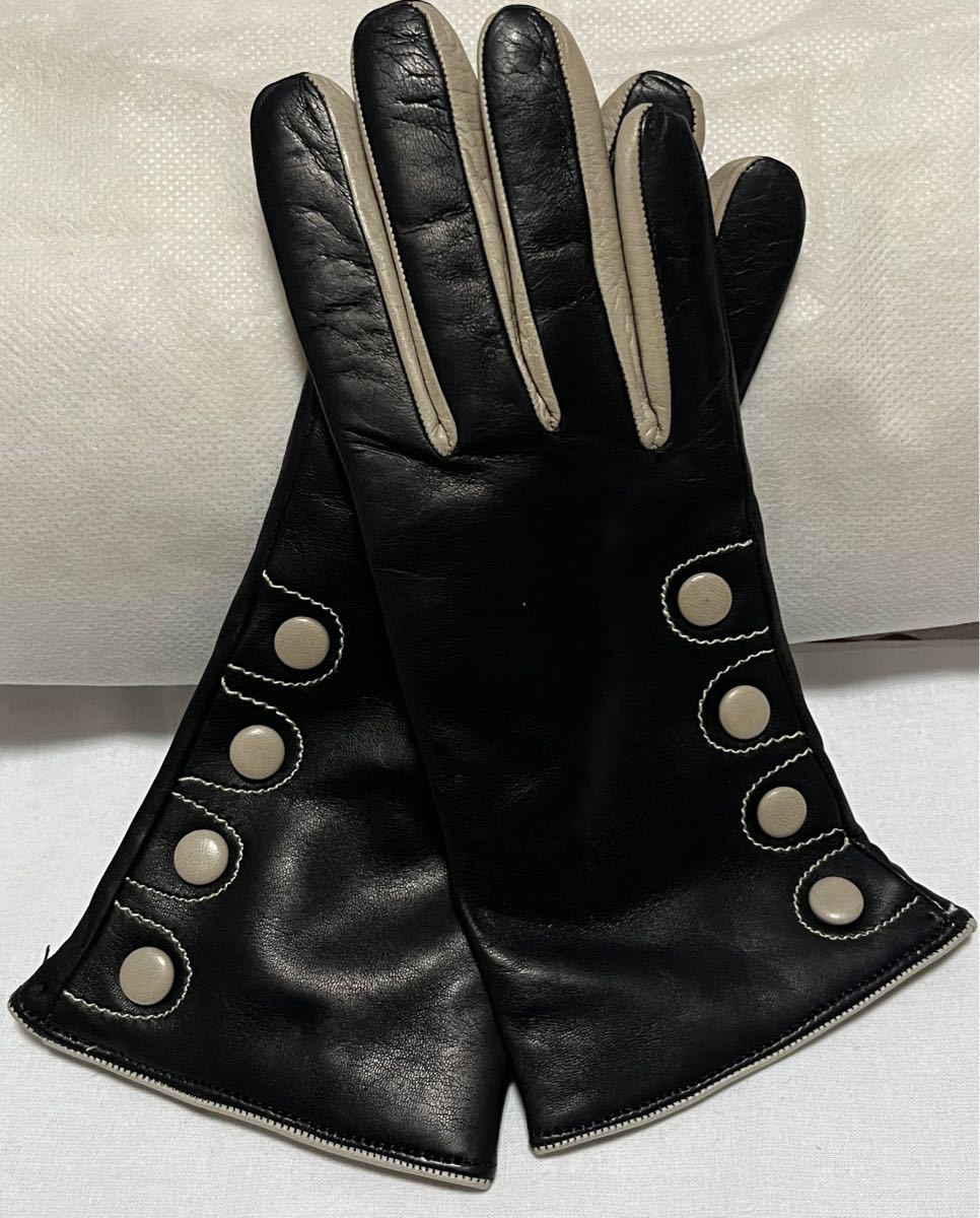 Sermoneta セルモネータレザーグローブ レザー手袋 手袋 本革 カシミヤ