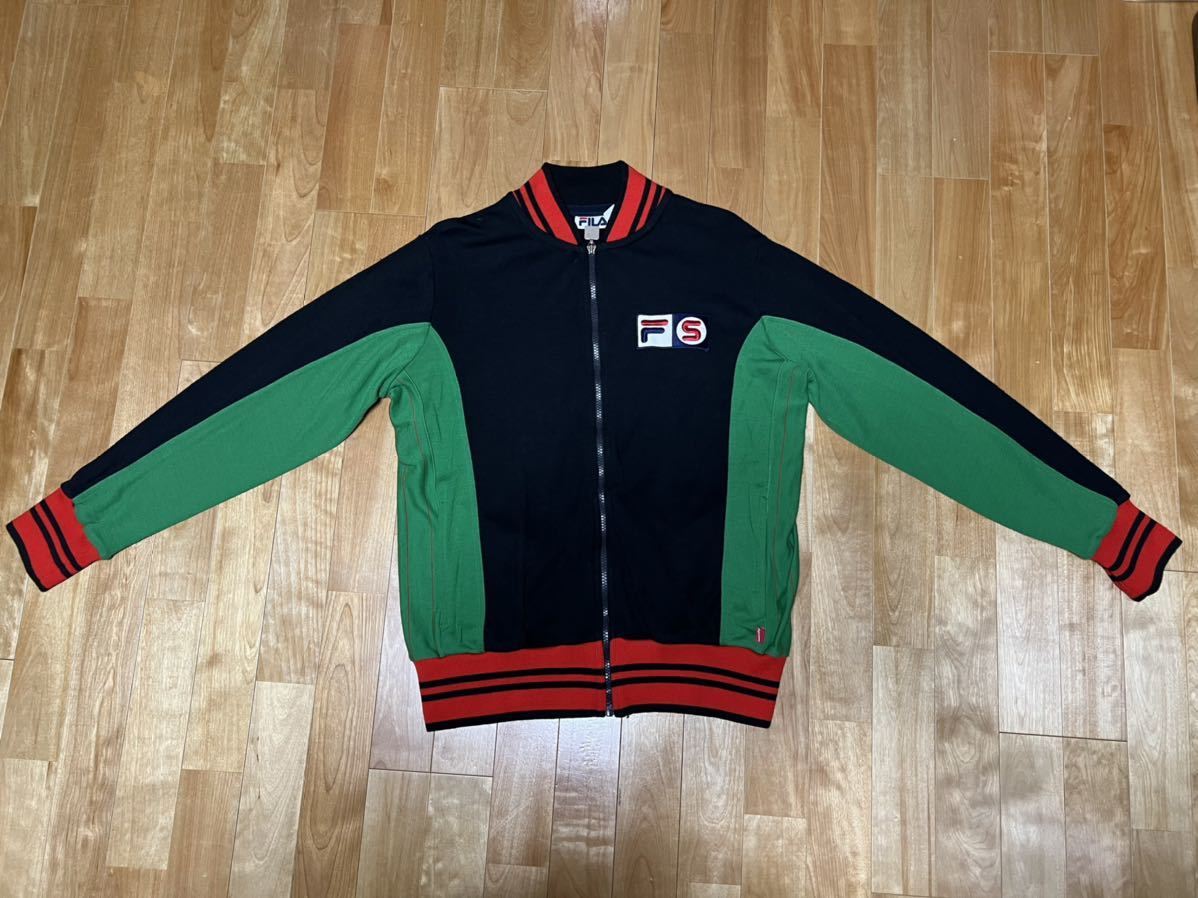 超絶 FILA SUPREME フィラ シュプリーム 07SS Track Jacket バックロゴトラックジャケット L 新品未使用 BORG ボルグ