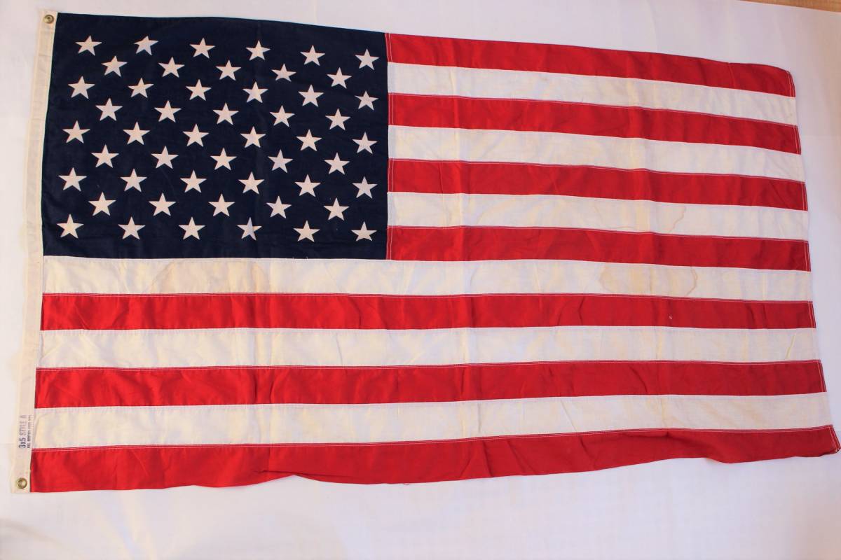 送料無料 ■ ヴィンテージ STYLE A スタイルエー 50星 アメリカ星条旗 約91cm×約152cm 国旗USA フラッグ コットン100%