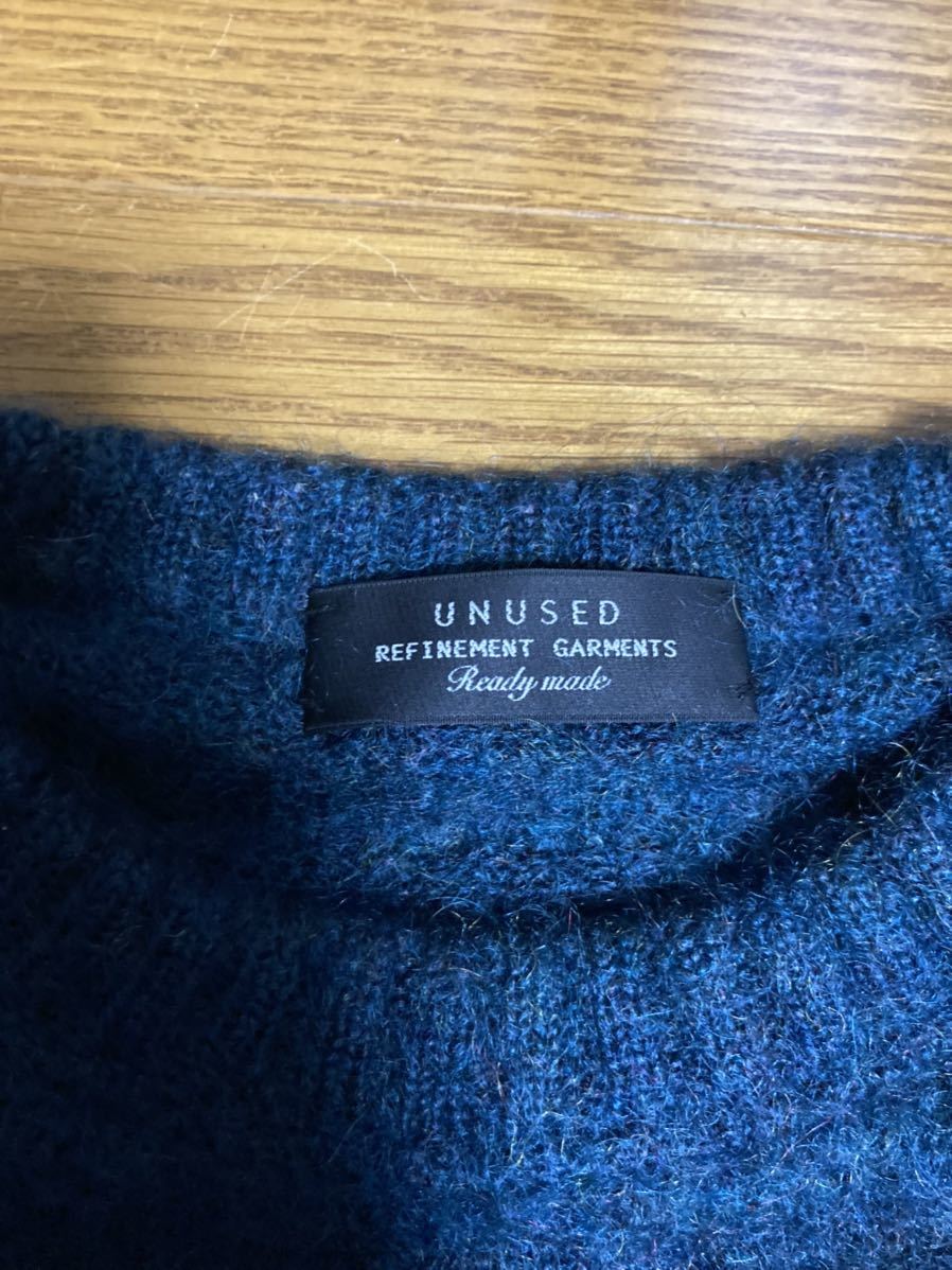 UNUSED(アンユーズド) ドロップショルダー モヘアニット 2 グリーン