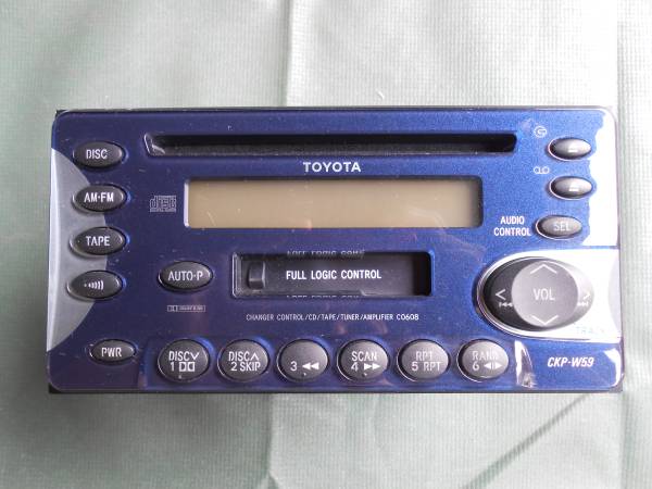 トヨタ純正 ワイドデッキ CD/TAPE カセット CKP-W59_画像1