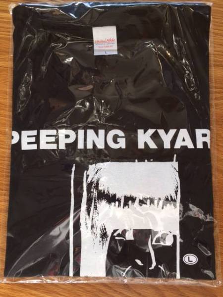 ４ きゃりーぱみゅぱみゅアートワーク展 Tシャツ黒 Peeping Kyary Ｌサイズ_画像2
