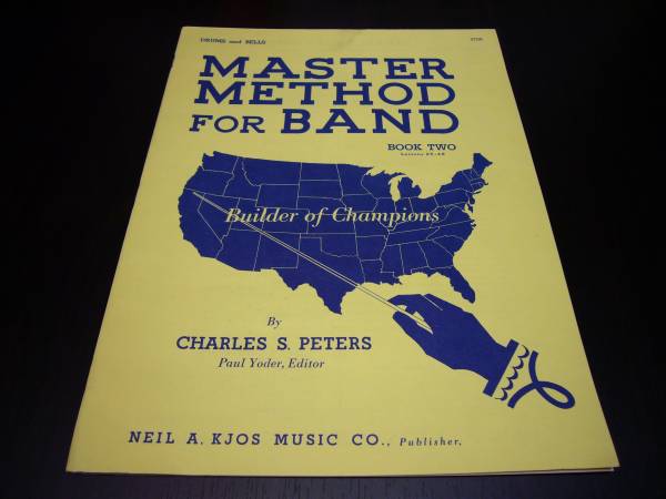 master method for band book one＆two（drums） 2 шт.  комплект  ☆...