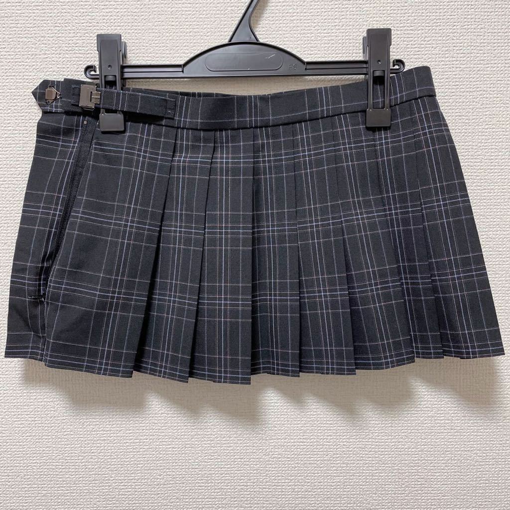 静岡 富岳館高校 制服 マイクロミニスカート W76 丈29 夏用 大きいサイズ