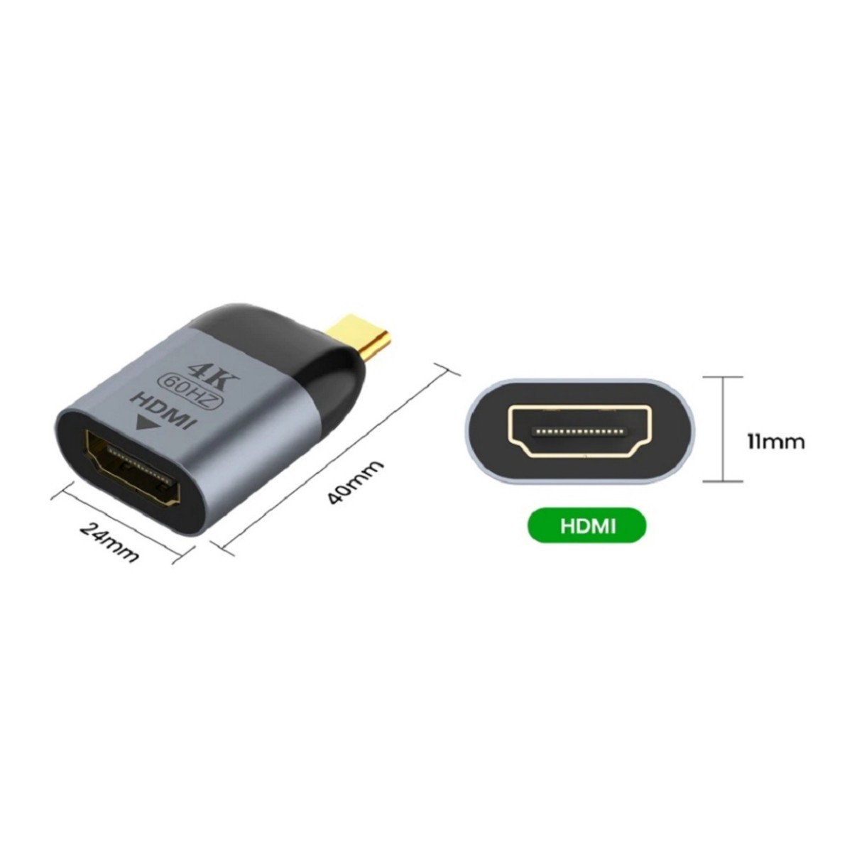 USB-C To HDMI【4K@60Hz対応】 変換アダプタ
