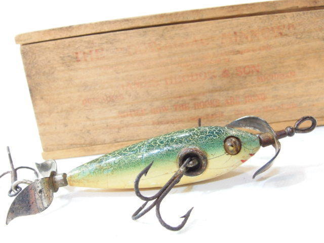 ヘドン ドワジャックミノー #100 ヘドン純正 木箱付き HEDDON DOWAGIAC MINNOW ウッド オールドヘドン (22637_画像3