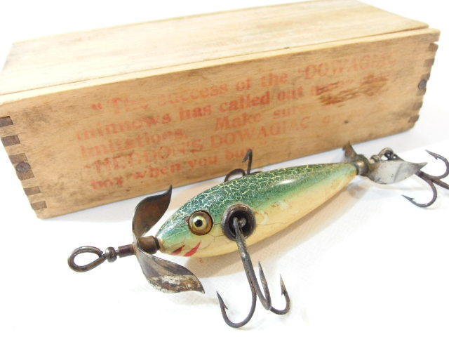 ヘドン ドワジャックミノー #100 ヘドン純正 木箱付き HEDDON DOWAGIAC MINNOW ウッド オールドヘドン (22637_画像2