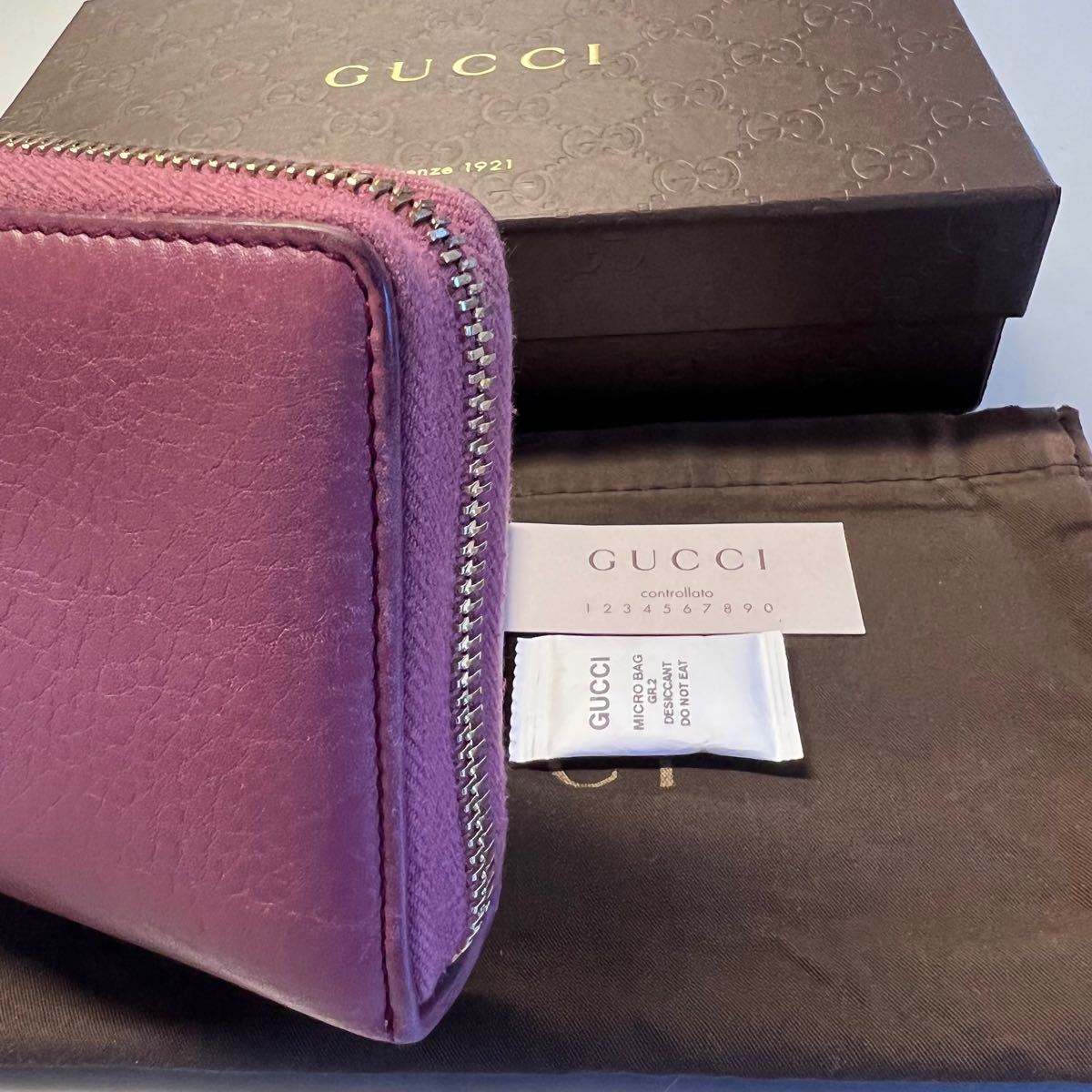 未使用に近い! グッチ GUCCI 財布 長財布 SOHO ソーホー ラウンドファスナー
