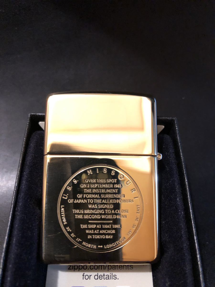 Zippo u.s.s.MISSOURI SOLIDBRASS ミズーリ BB63 オイルライター