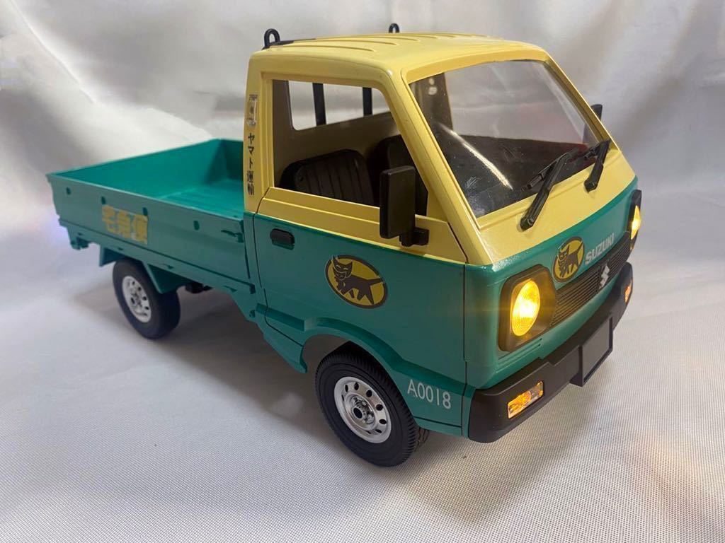 新品カスタム WPL D12 宅急便配達系カスタム RC ラジコンカー トラック 軽トラ 即走行OK SUZUKI CARRY 即納 スズキ キャリー