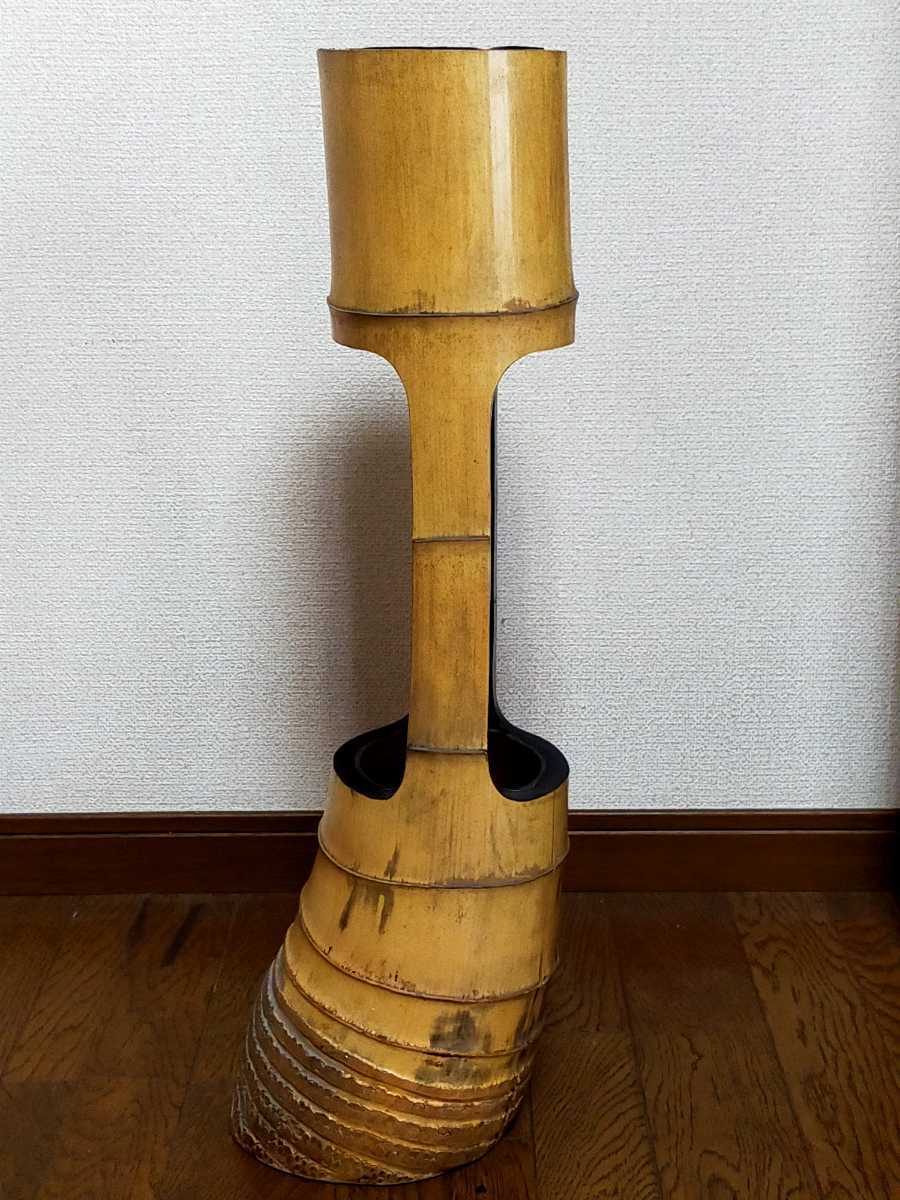 竹製 大型花瓶 アンティーク