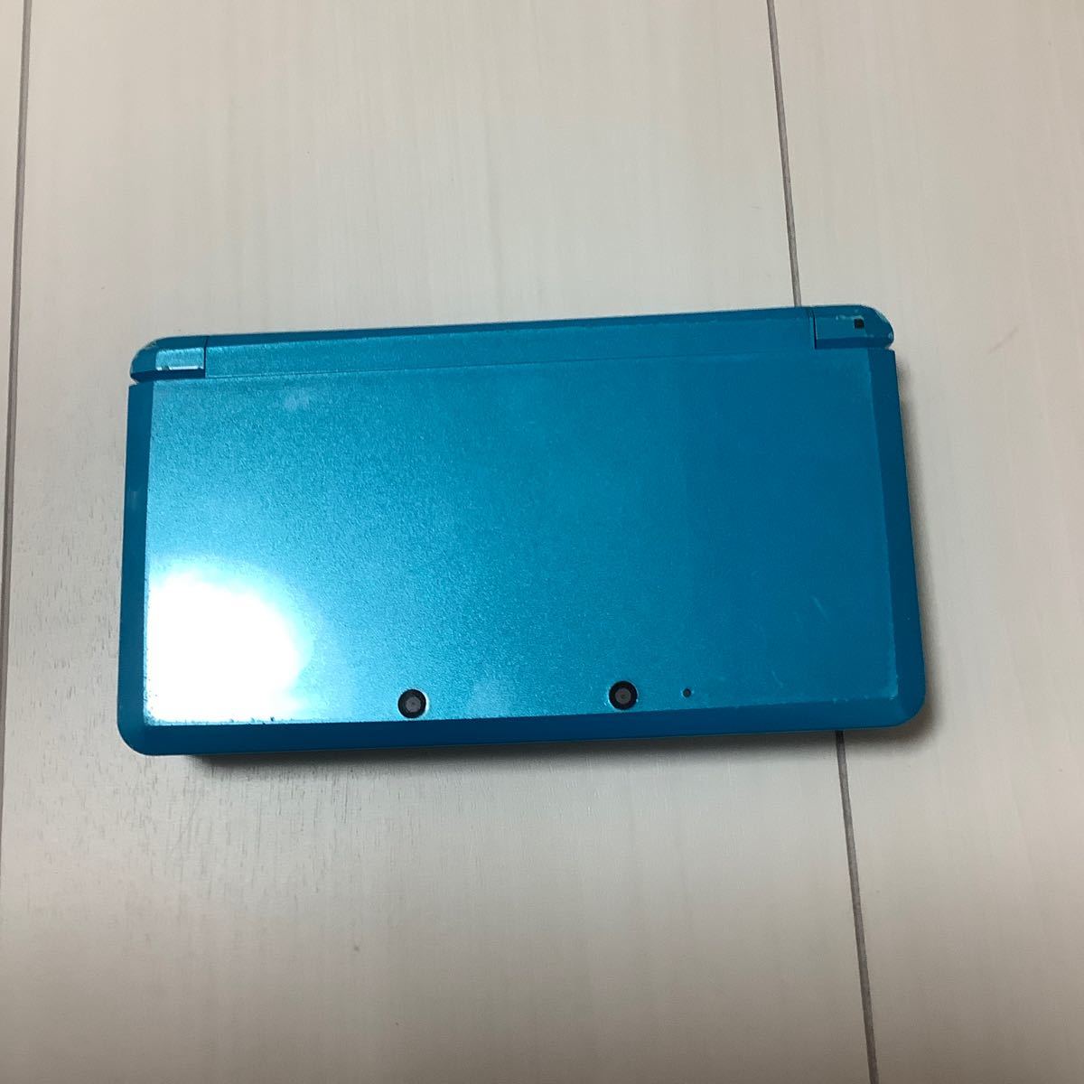 任天堂3DS  ライトブルー　動作確認済み　ペン無しSDなし充電器あり