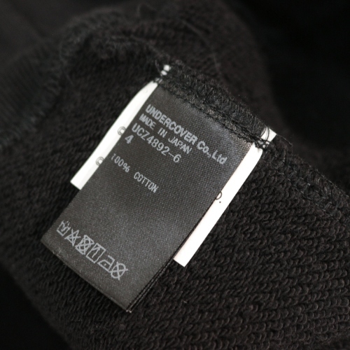 UNDERCOVER アンダーカバー 20AW スウェット 蜘蛛巣城 4 ブラック