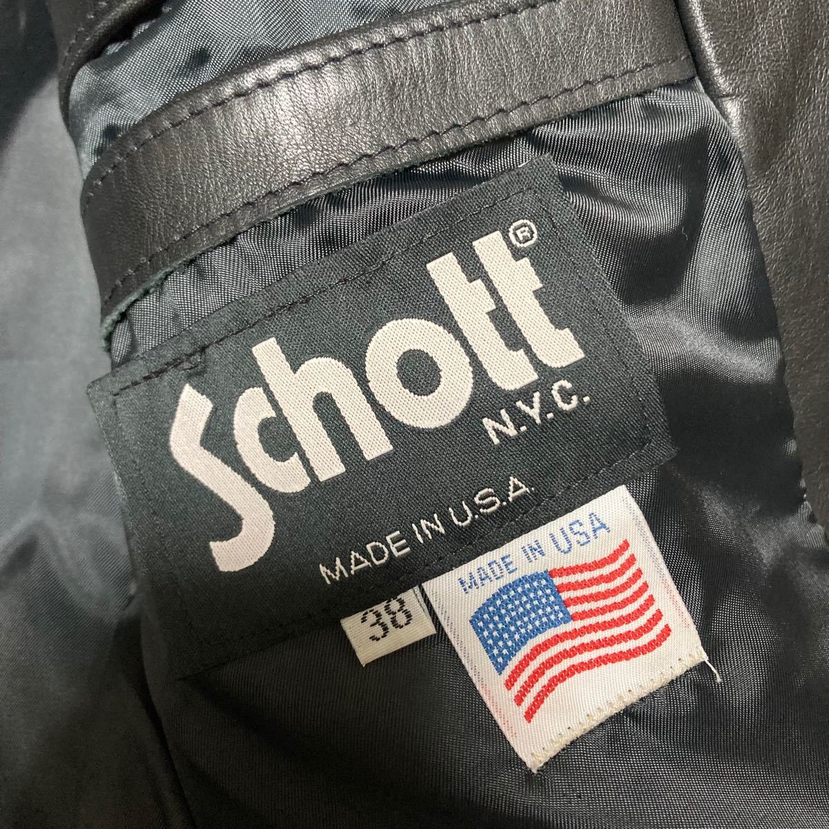 USA製 schott ショットレザージャケット 革 テーラード USA製 schott ショットレザージャケット 革 テーラード