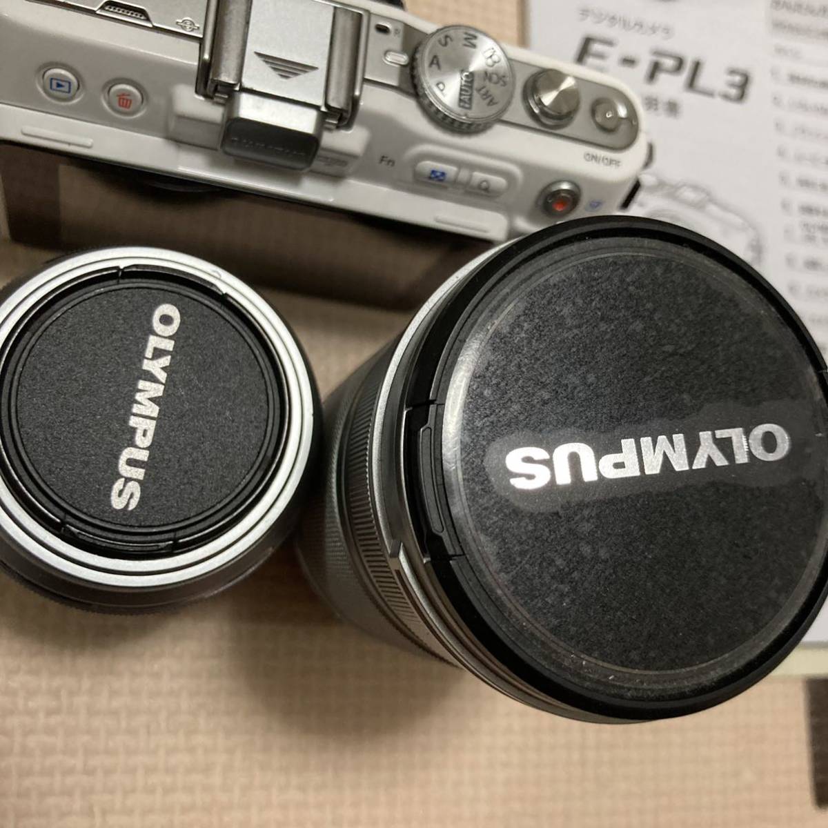 OLYMPUS PEN Lite E-PL3 ホワイト ミラーレス一眼 カメラ オリンパス