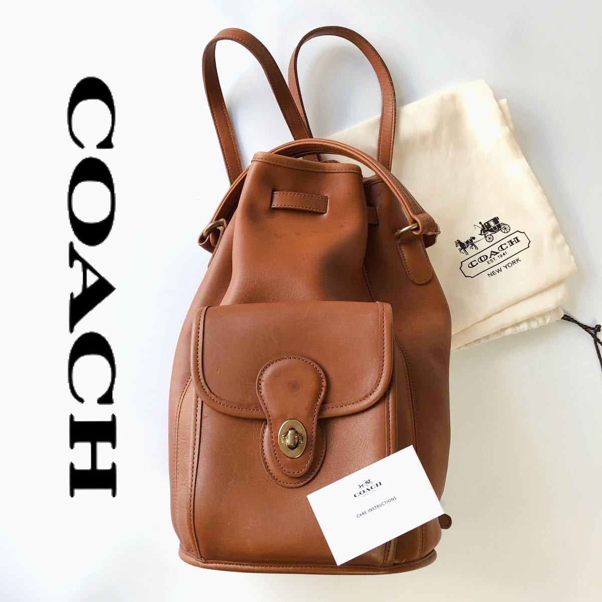 COACH コーチ オールドコーチ ミニリュックサック 9992 レディース レザー ブラウン　茶色　バックパック　ショルダー