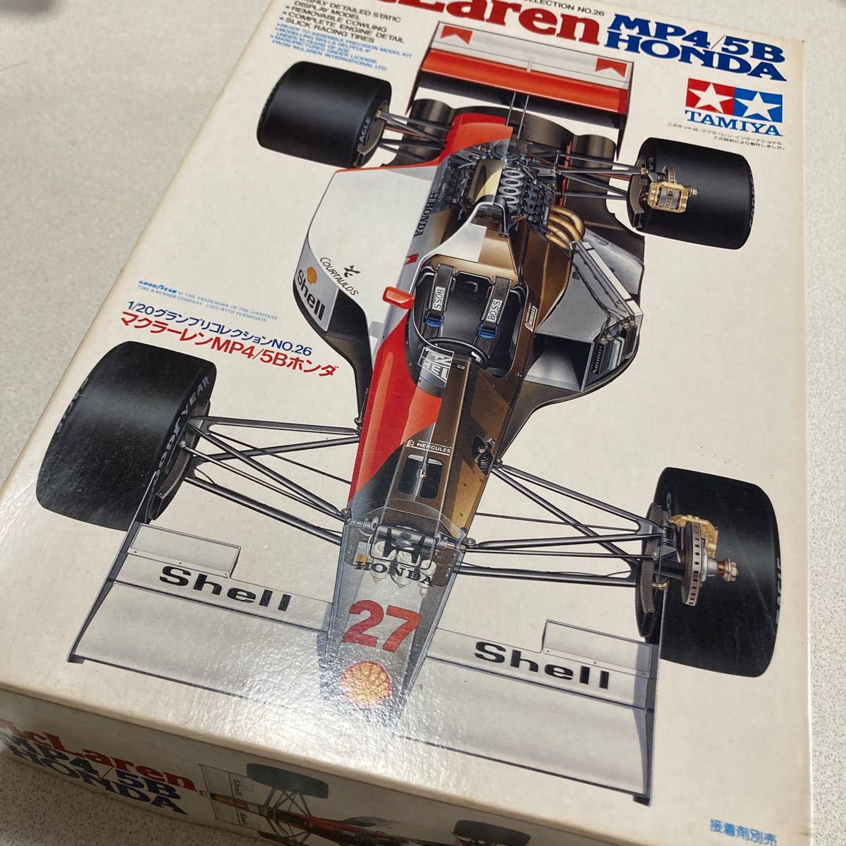 タミヤグランプリコレクション1990年F1チャンピオンマシンマクラーレンMP4/5B ホンダ貴重マルボロデカール付き完全オリジナル