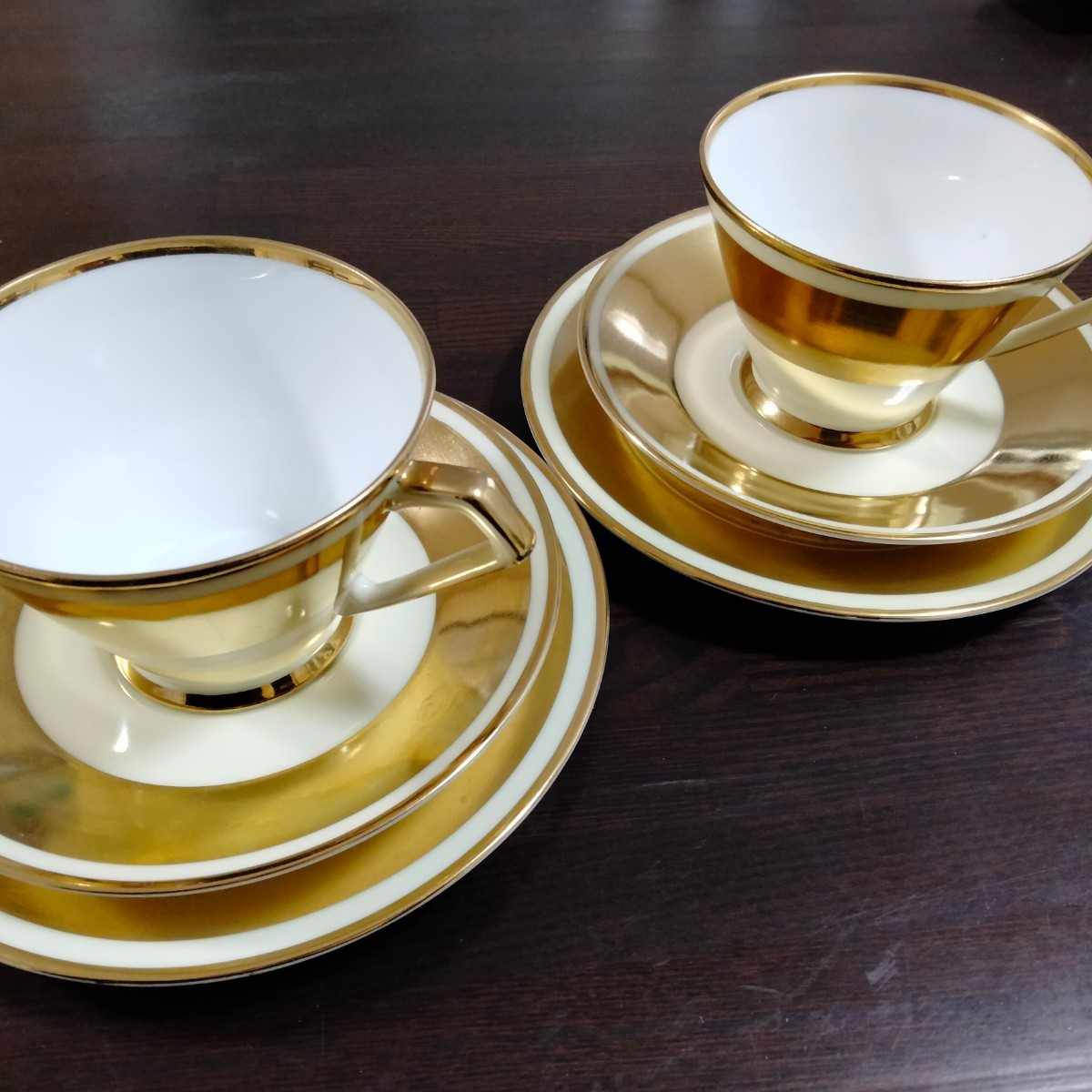 オールドノリタケ マルキ印 カップ ソーサー トリオ 金彩(¥8,680