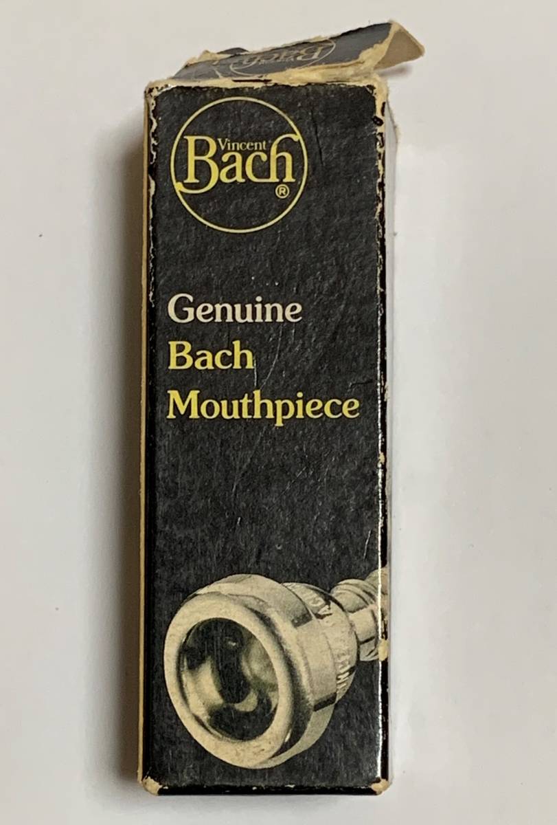 日本製 bach トランペットマウスピース。バック。ゴールドプレート。旧