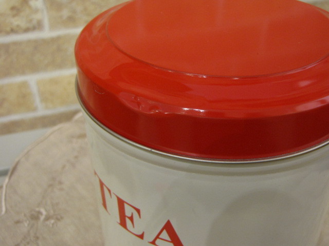 キャニスター缶 アンティーク風 Tala イングランド 保存容器 TIN缶 ３個セット 展示品(CEREAL大、TEA小、SUGAR小)_ちゃんと閉まります