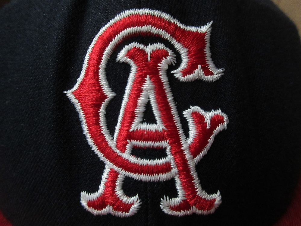 80's USA製 カリフォルニア エンゼルス ROMAN CAロゴ 刺繍 ベースボール キャップ California Angels CAP ロサンゼルスLos Angeles大谷翔平_画像8