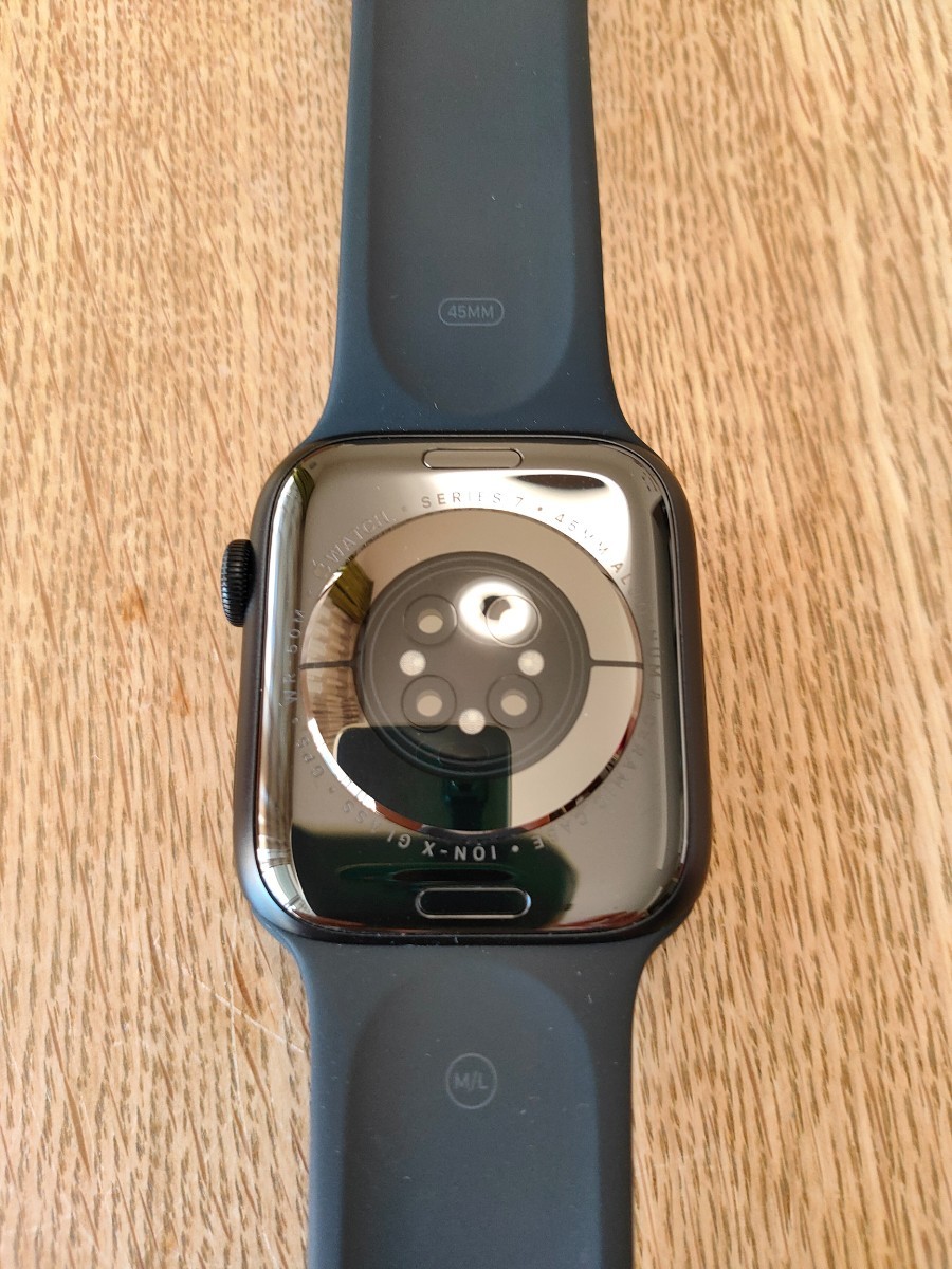 Apple Watch Series 7 GPSモデル 45mm ミッドナイトアルミニウムケース/スポーツバンド　おまけ付き