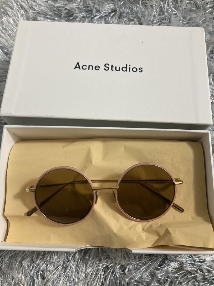 acne studiosサングラス ラウンド アクネ