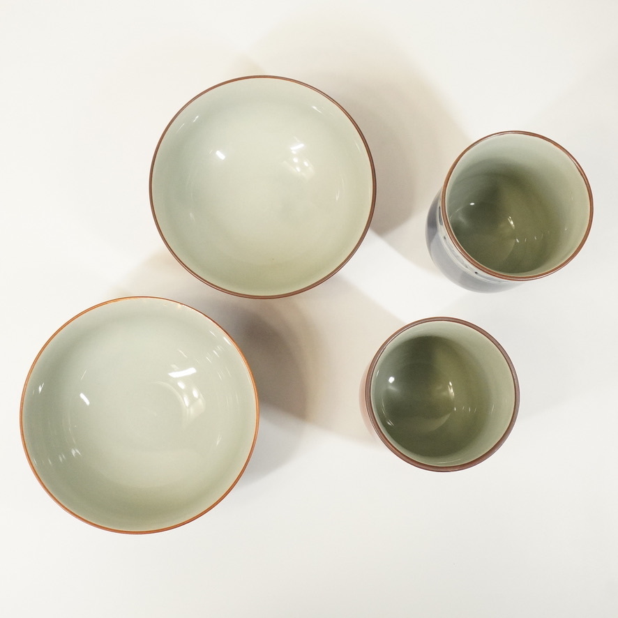 有田焼 瑞祥作 「睦揃」 夫婦茶碗セット 湯呑・飯碗 未使用デッド