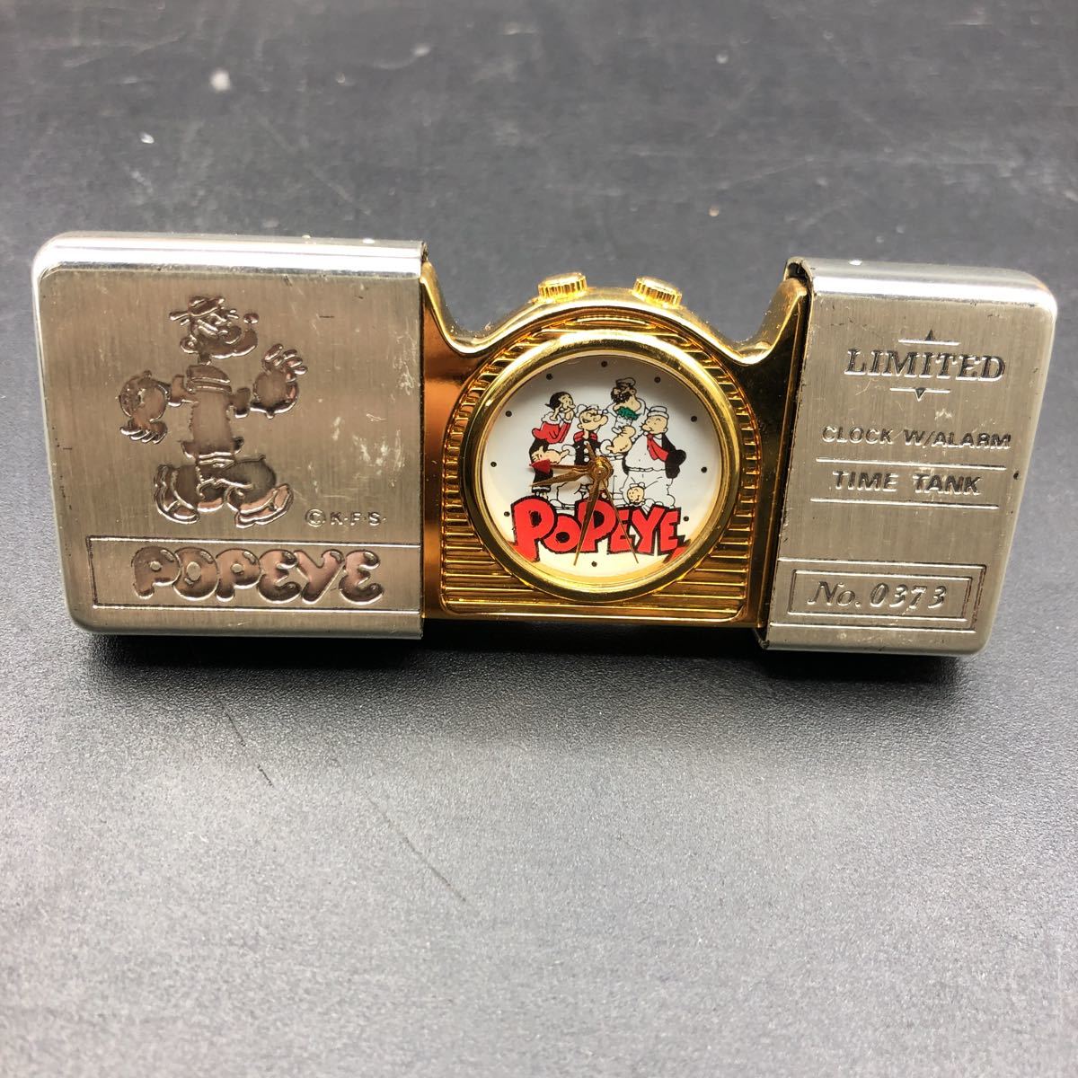 [ large attention commodity!] limited goods ZIPOO Popeye 2 piece summarize .. clock serial number attaching No.373 No.799 LIMITED