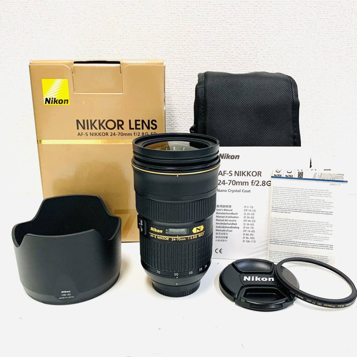 Nikon AF-S NIKKOR 24-70mm f/2.8G ED N ニコン 箱、ケース