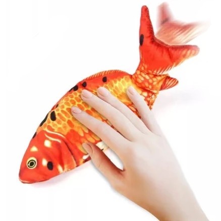 猫おもちゃ魚ピチピチ動く電動ダンシングフィッシュ新品けりぐるみ金魚ねこネコ用品ペット用品