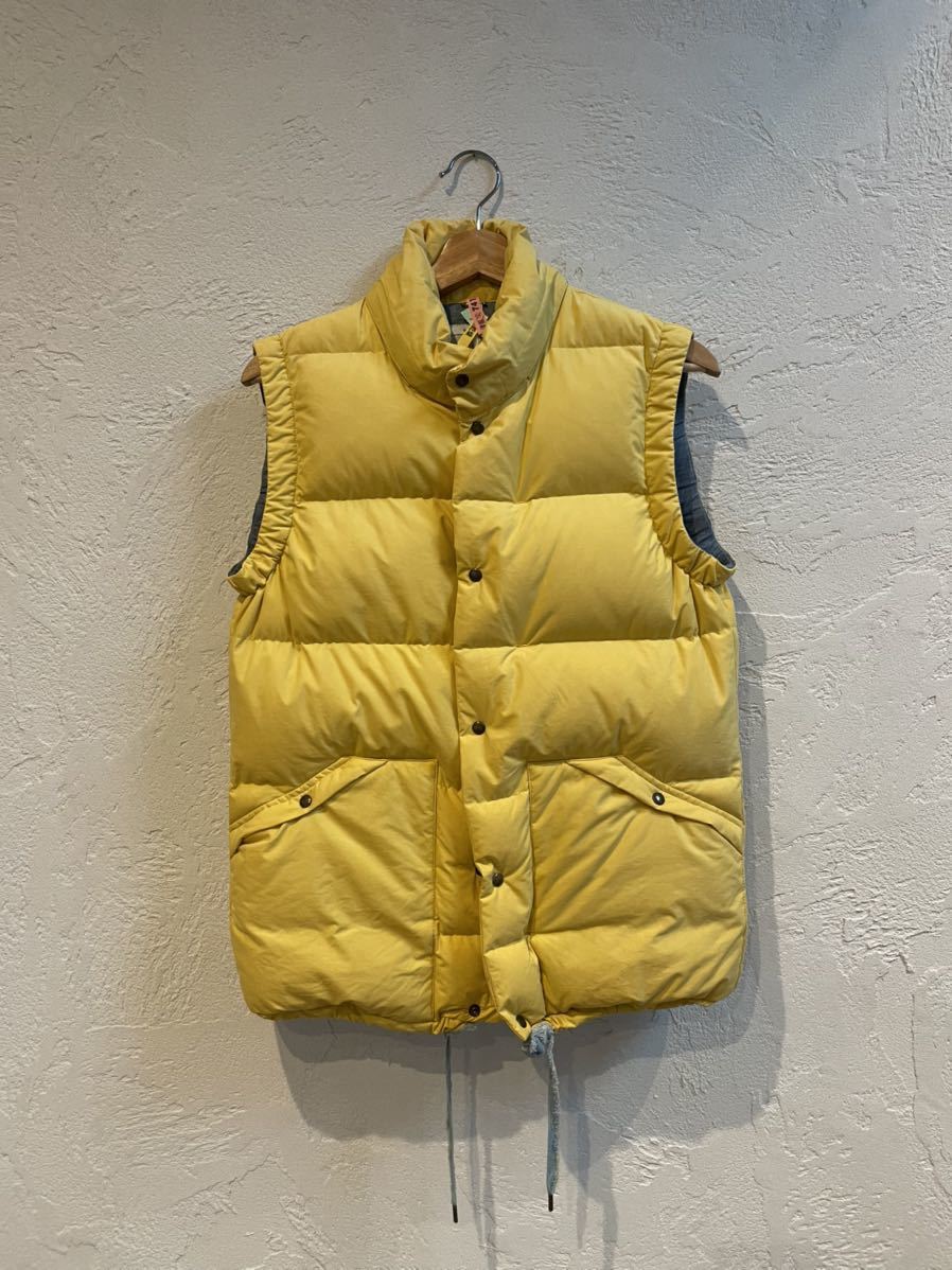 visvim イエローADVENTURA DOWN VEST サイズ1(s)_画像1