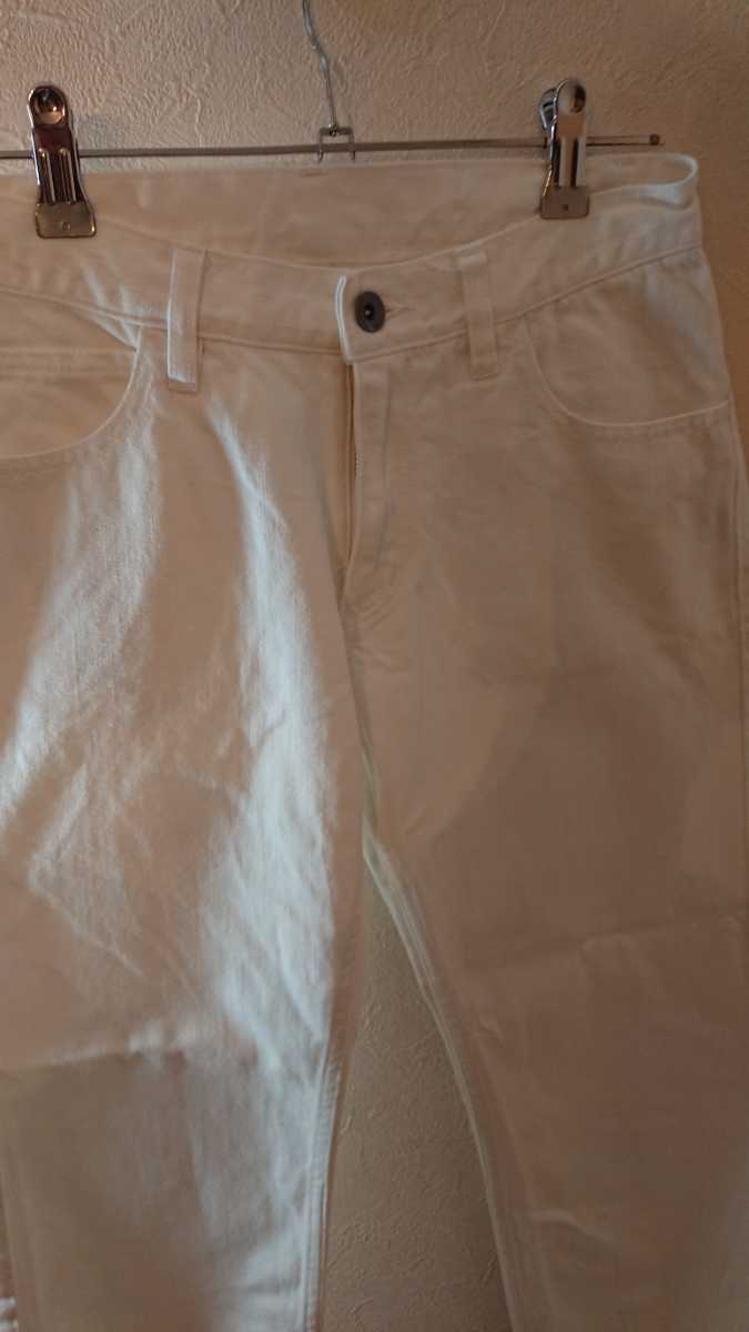 無印良品 ホワイトデニム ホワイトジーンズ ウエスト61cmサイズ ワイドパンツ ワイドジーンズ MUJI ホワイトパンツ_画像6