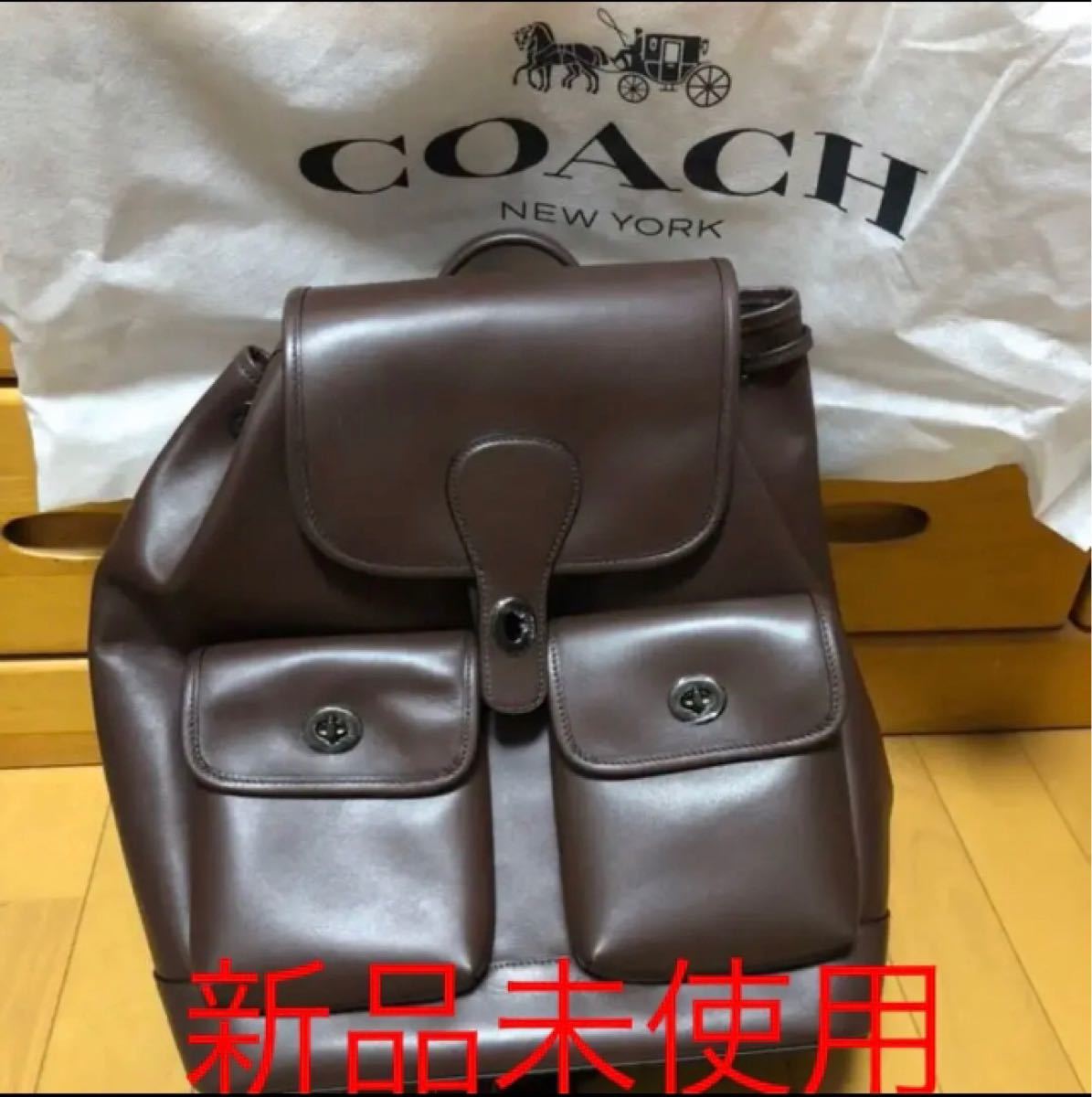 コーチ　COACH バッグ　リュックサック 新品未使用　バックパック レザー ビジネスリュック