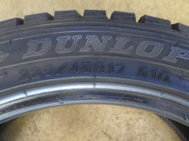 【Si418】1218料無料・代引き可　店頭受取可 2017年製造 約8部山 ●DUNLOP WINTERMAXX WM01●225/45R17●1本_画像5