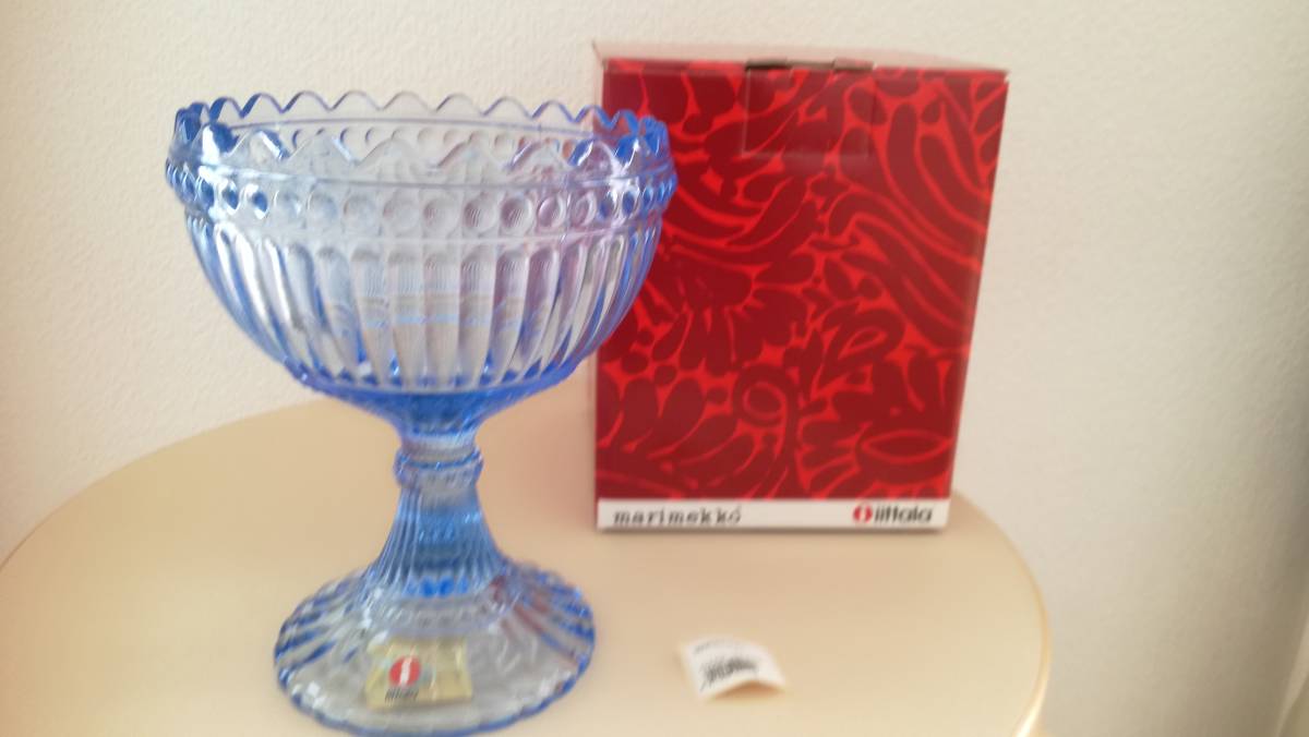 新品　イッタラ　Iittala　マリメッコ　marimekko　マリボウル　ラージ　アクアブルー　廃盤